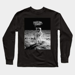 Spaceman Crypto Zombies Full Moon Aliens Long Sleeve T-Shirt